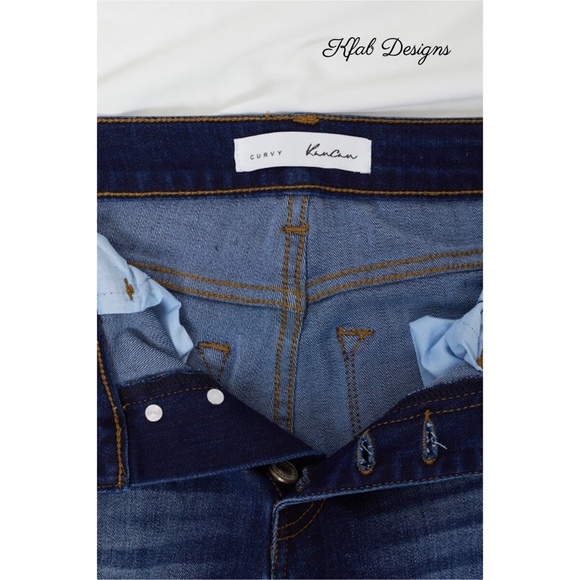 ❤️LAST KANCAN High Rise Button Fly Curvy Fit Jeans - Picture 8 of 8